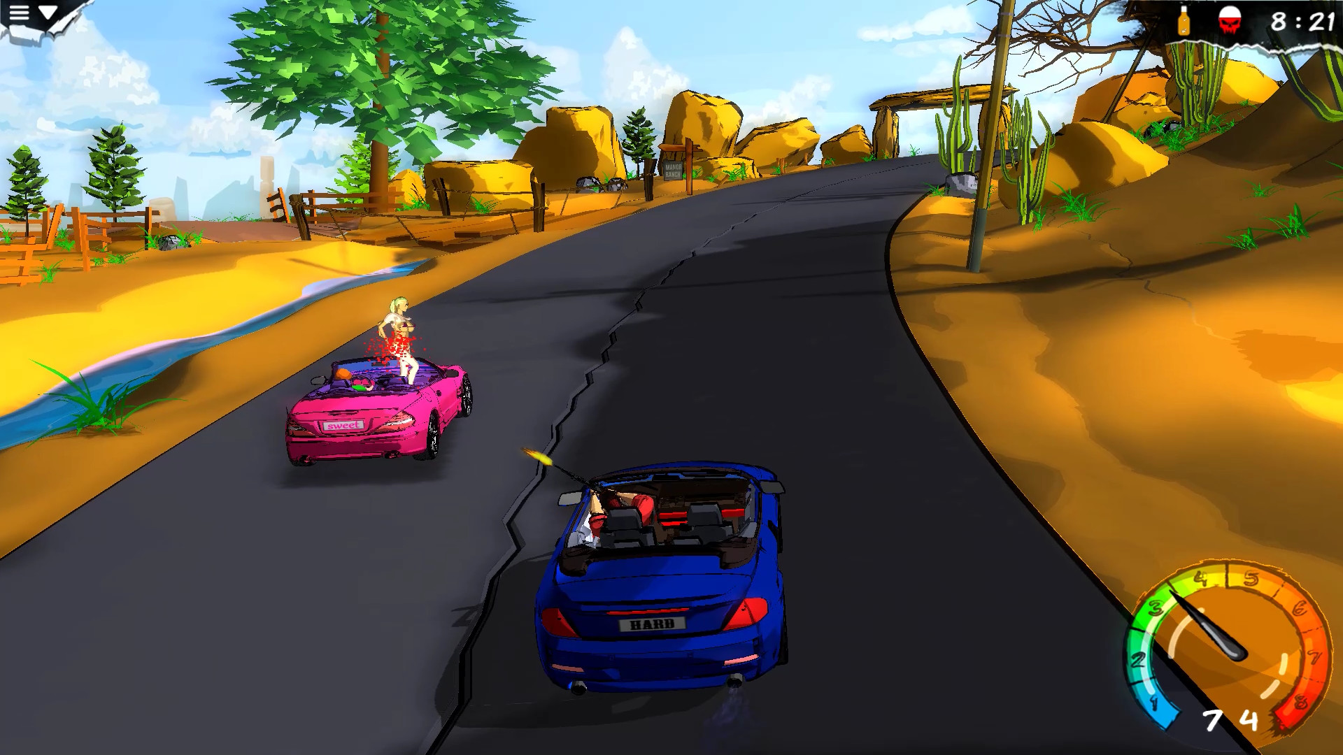 My Mad Road - adventure racing & shooting screenshot 19