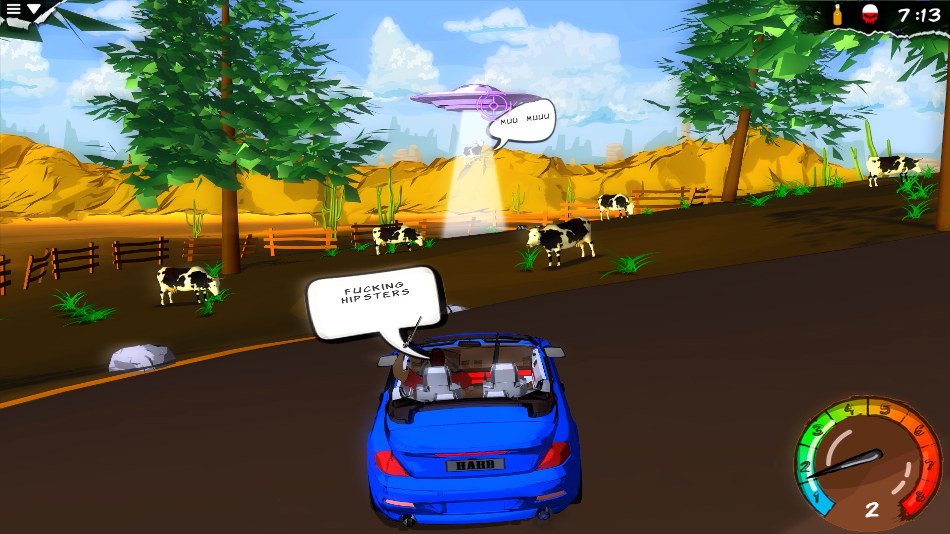 My Mad Road - adventure racing & shooting screenshot 13