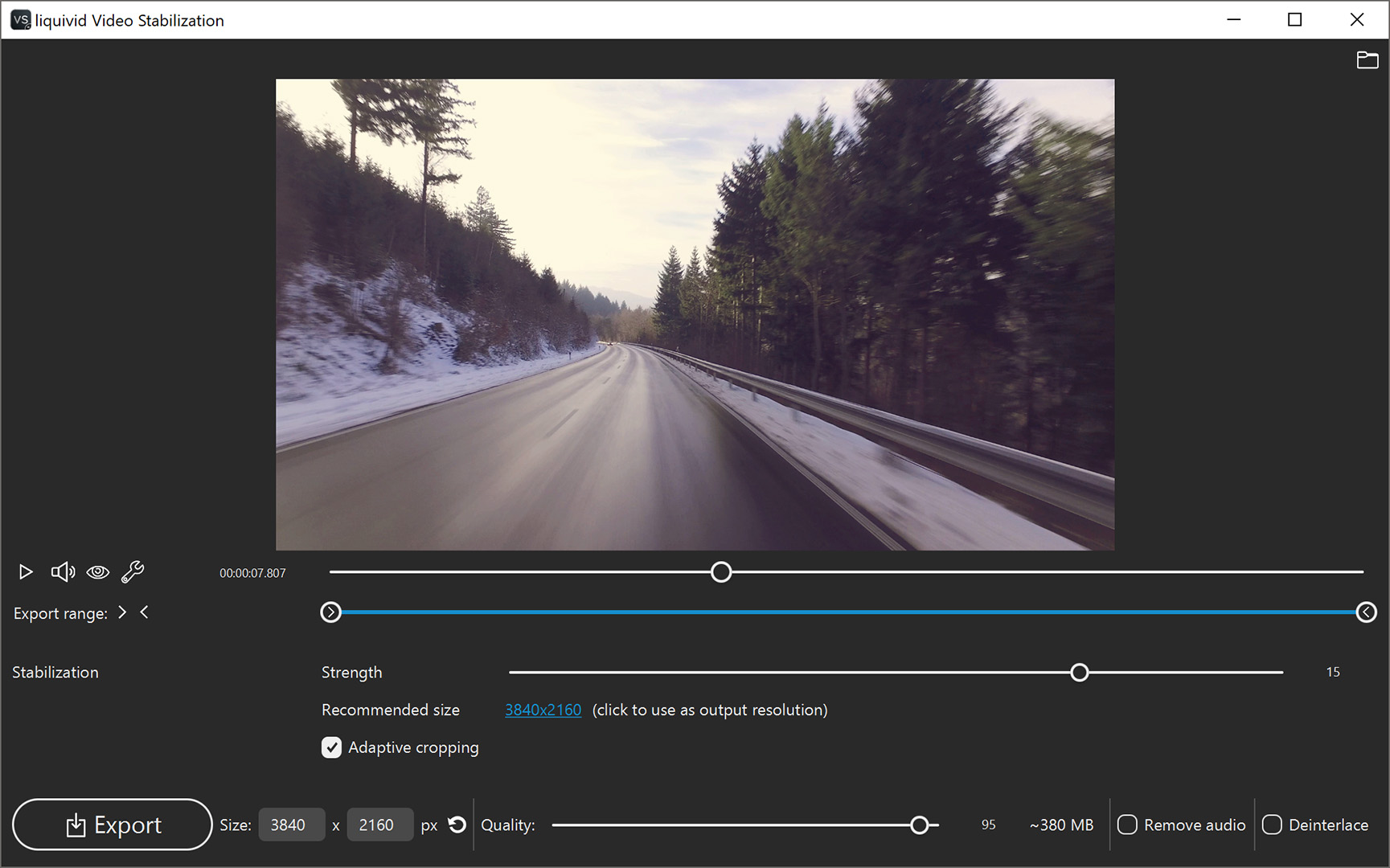 liquivid Video Stabilization screenshot 1