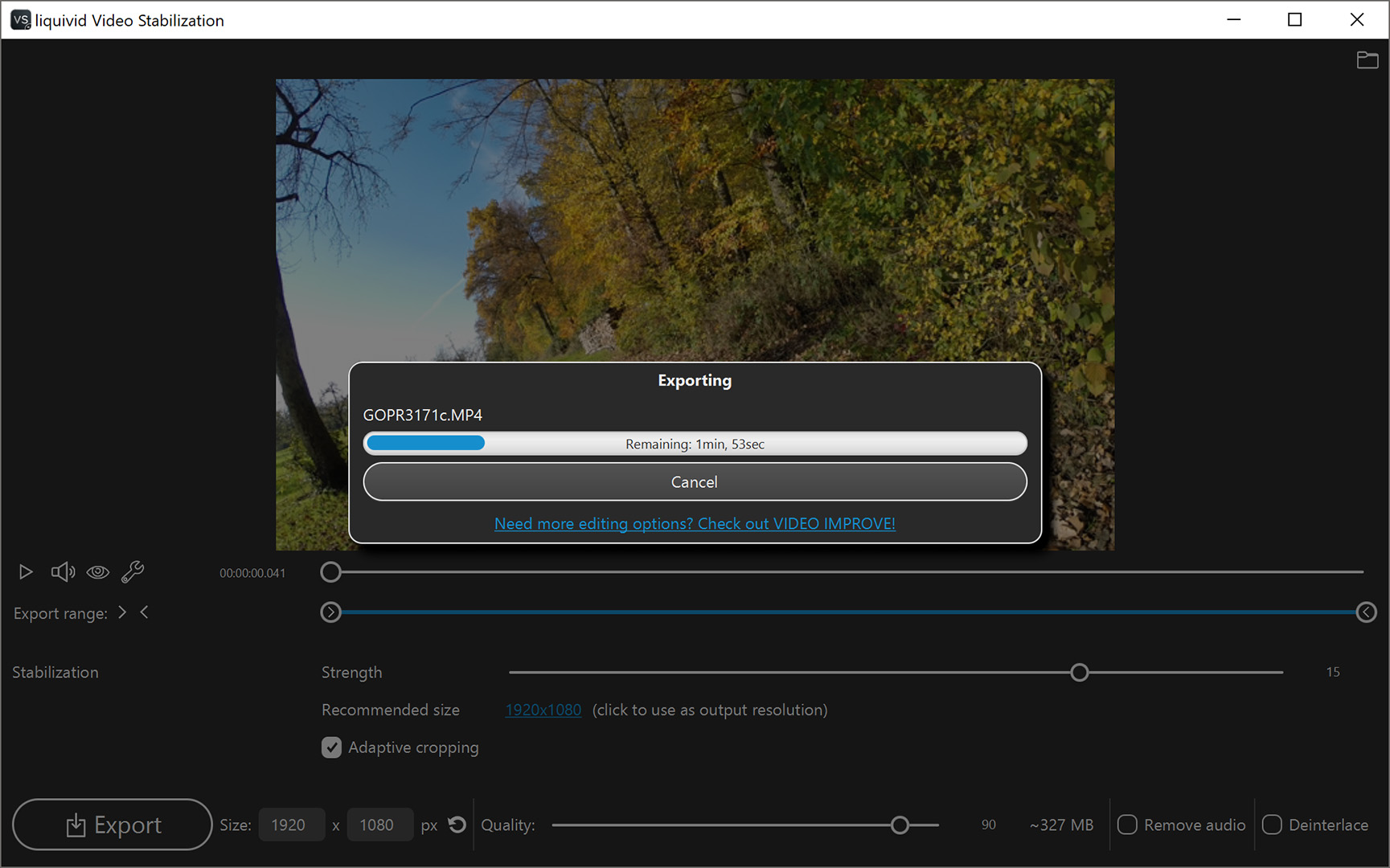 liquivid Video Stabilization screenshot 2
