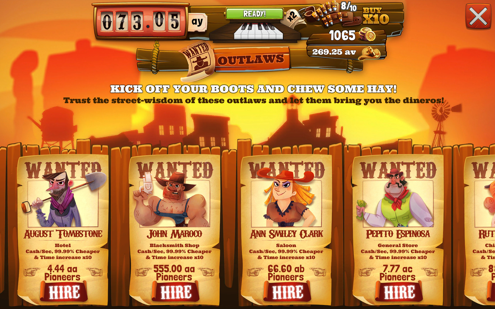 Wild West Saga: Idle Tycoon Clicker screenshot 19
