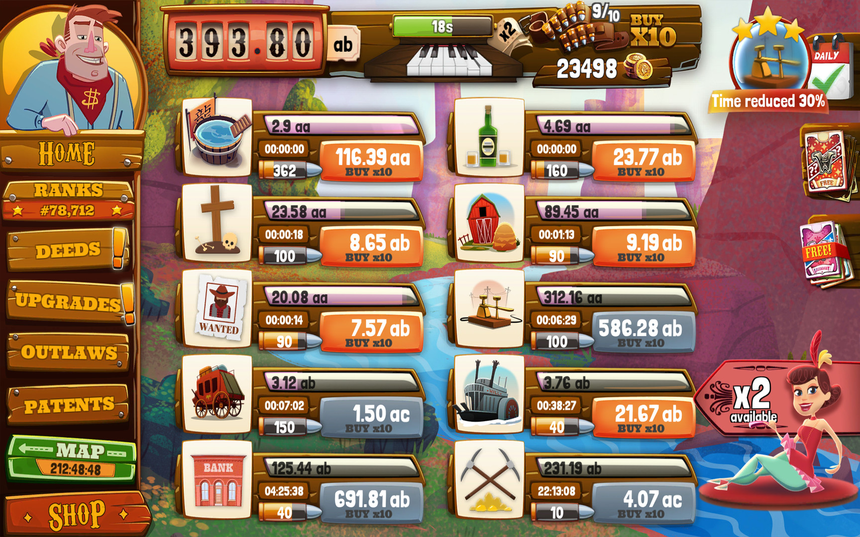 Wild West Saga: Idle Tycoon Clicker screenshot 18