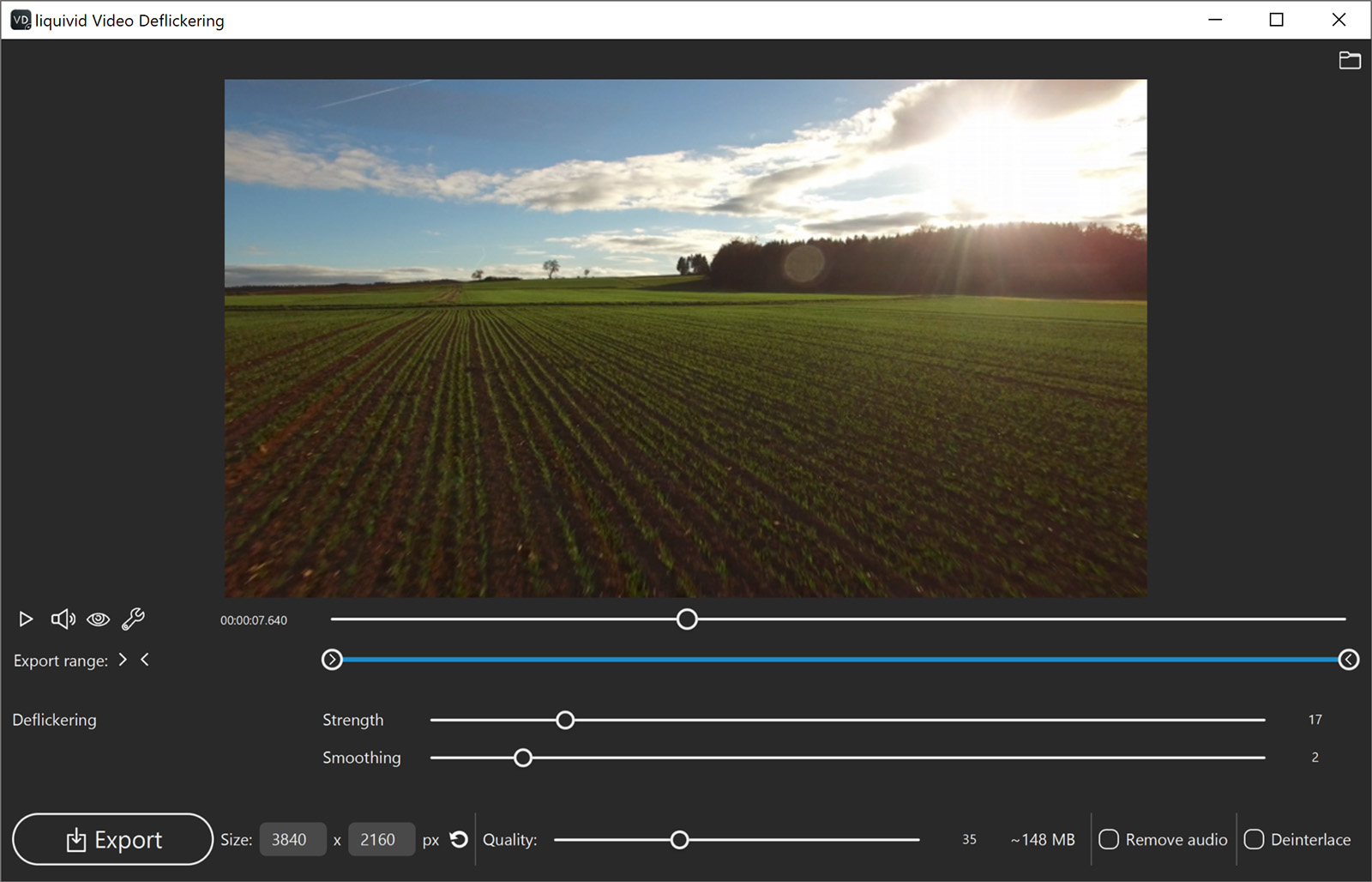 liquivid Video Deflickering screenshot 2