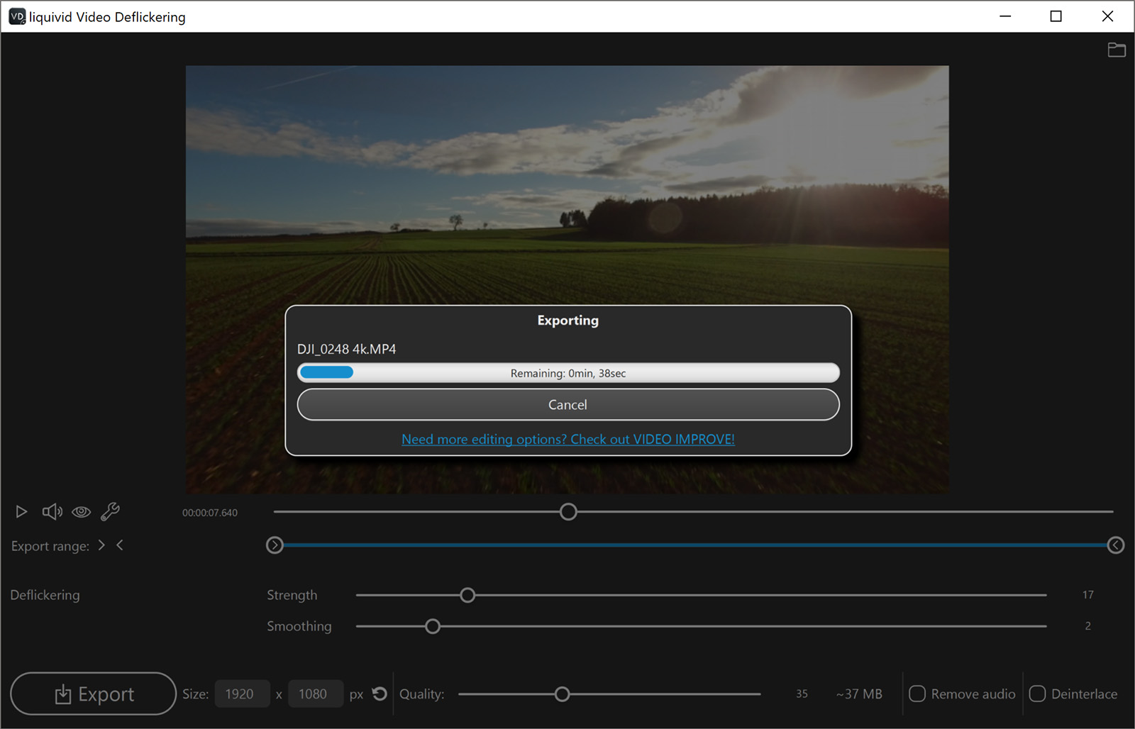 liquivid Video Deflickering screenshot 3