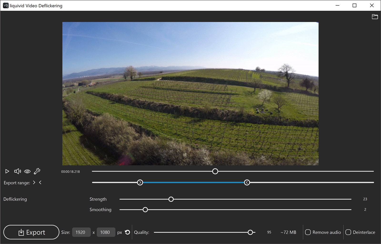 liquivid Video Deflickering screenshot 4