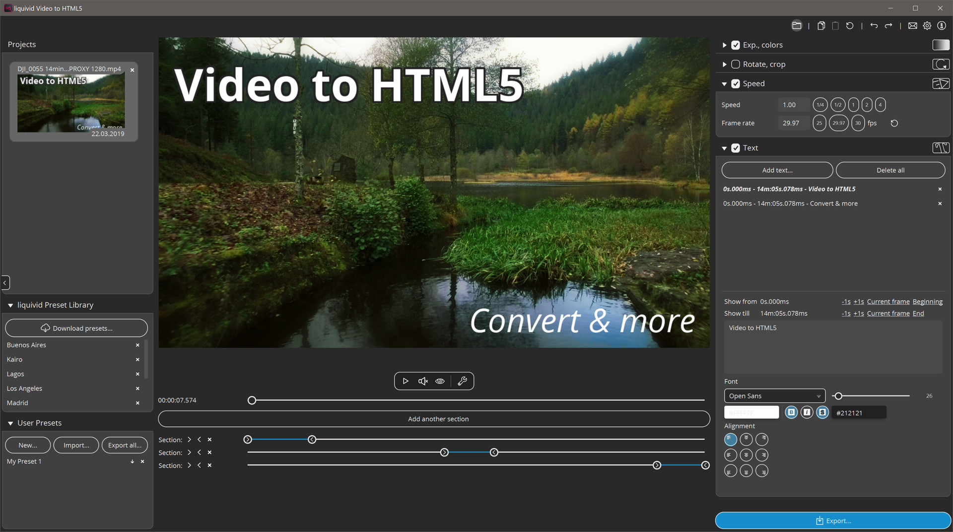 liquivid Video to HTML5 screenshot 2