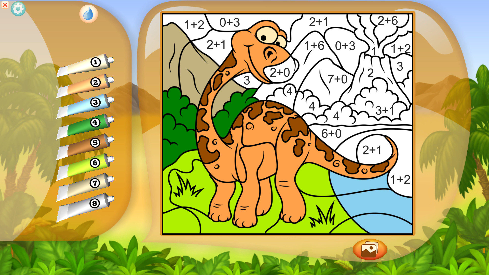 Color by Numbers - Dinosaurs screenshot 1