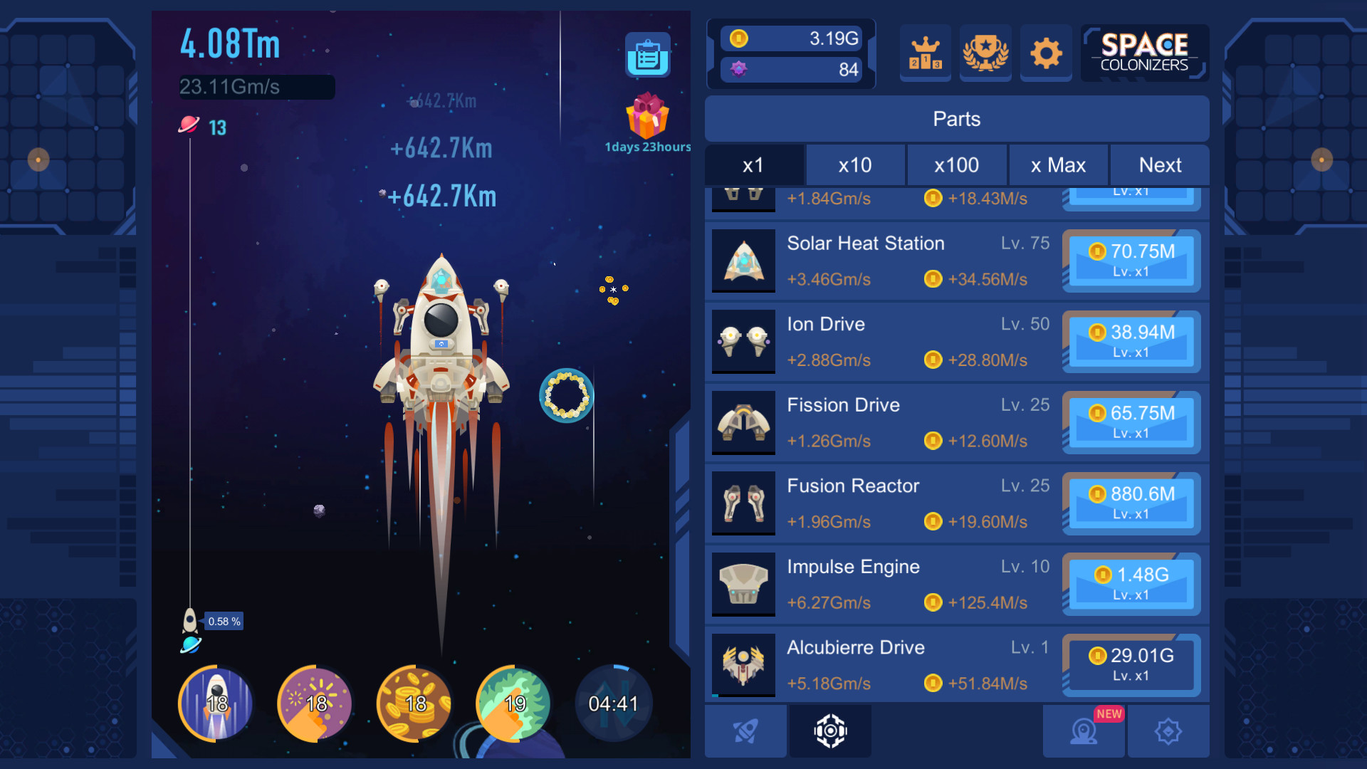 Space Colonizers Idle Clicker screenshot 2