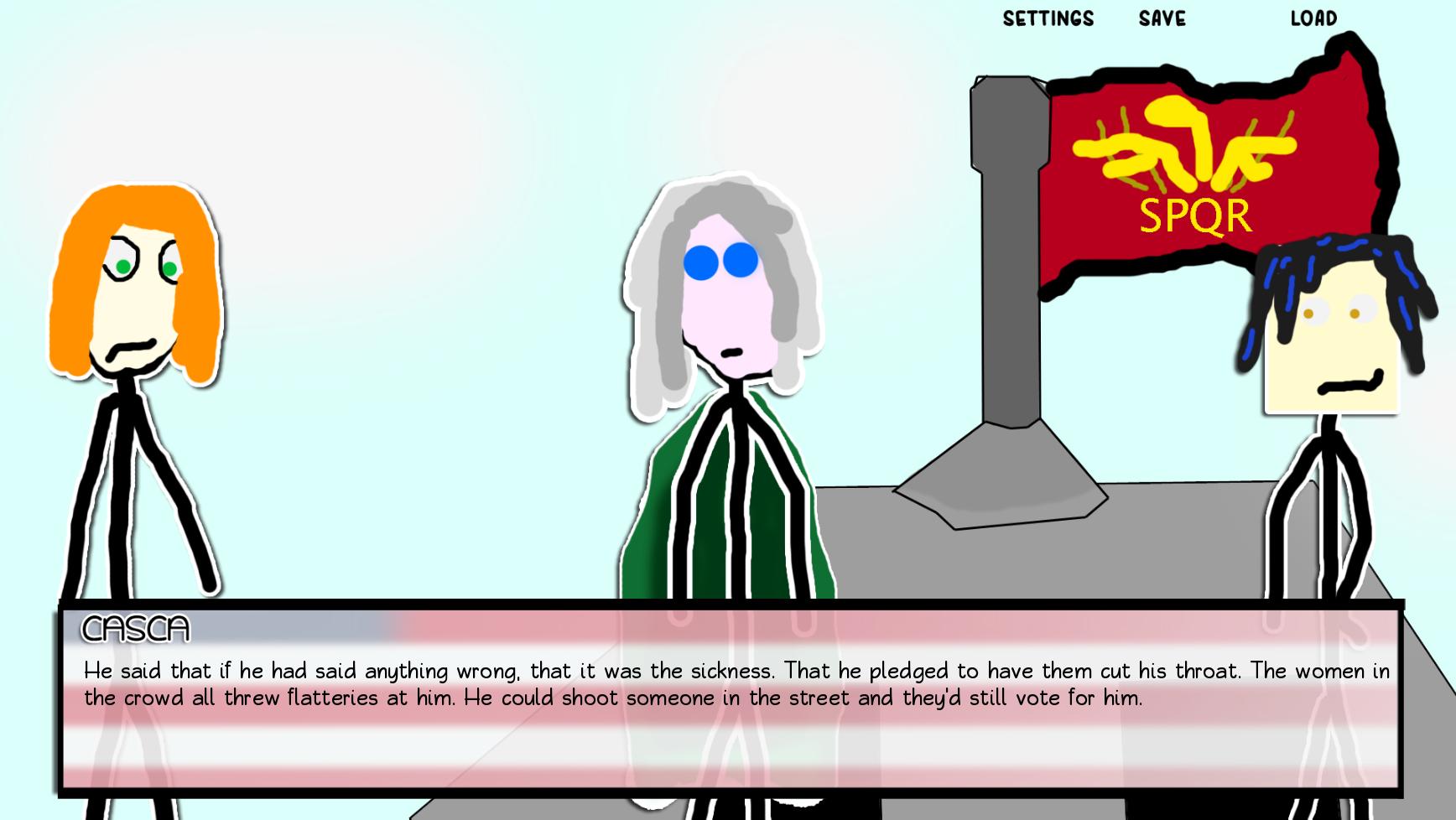 Paper Shakespeare: Stick Julius Caesar (with a dagger) screenshot 6