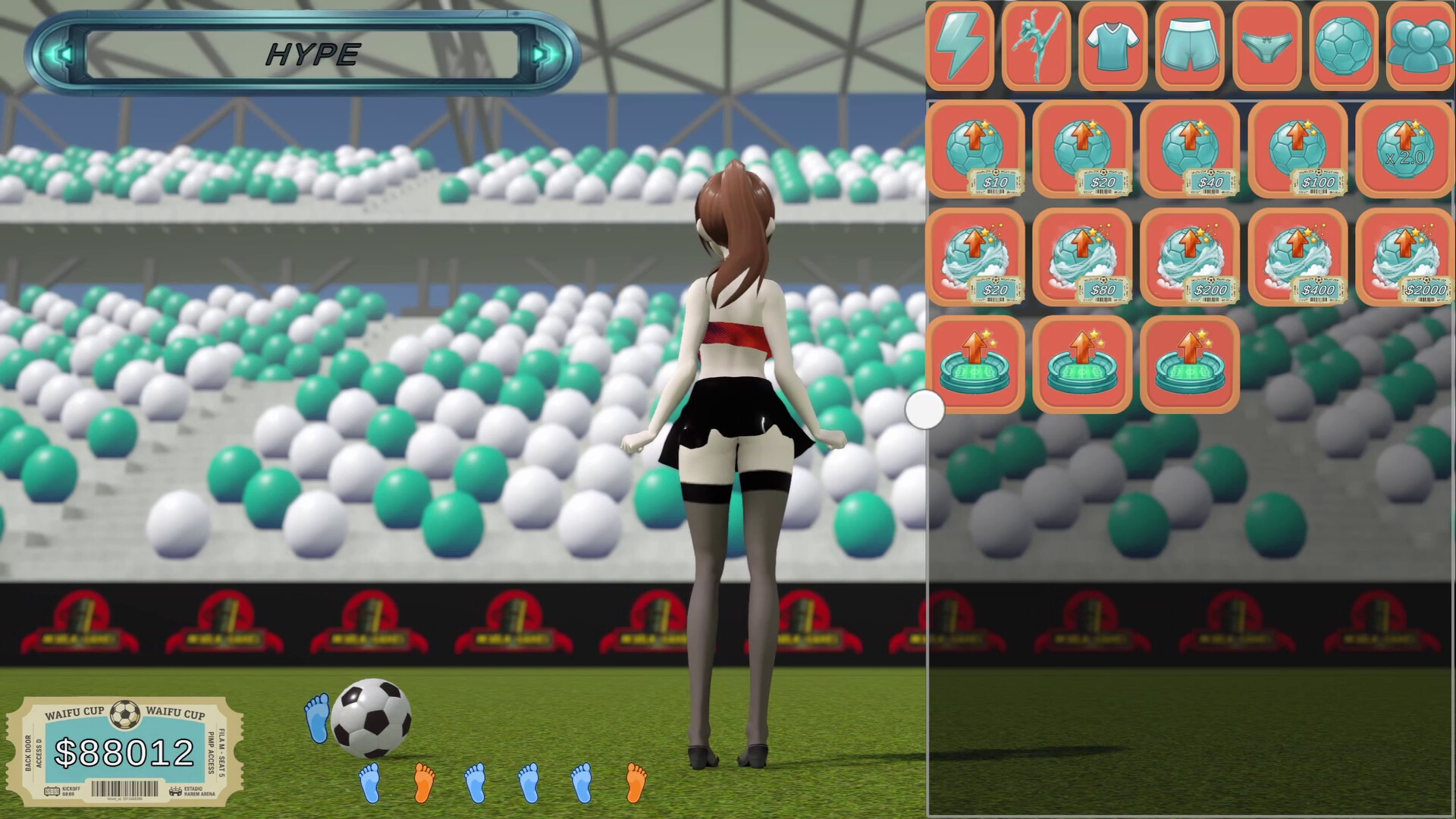 World Cup Waifu Clicker: Soccer Evolution screenshot 1