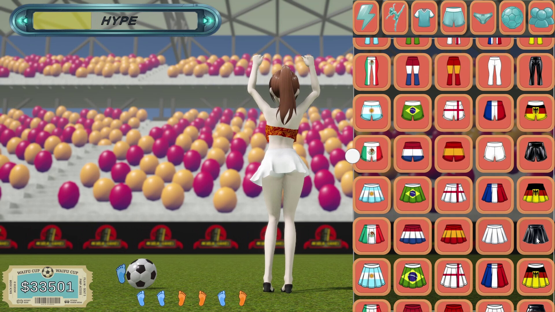 World Cup Waifu Clicker: Soccer Evolution screenshot 4