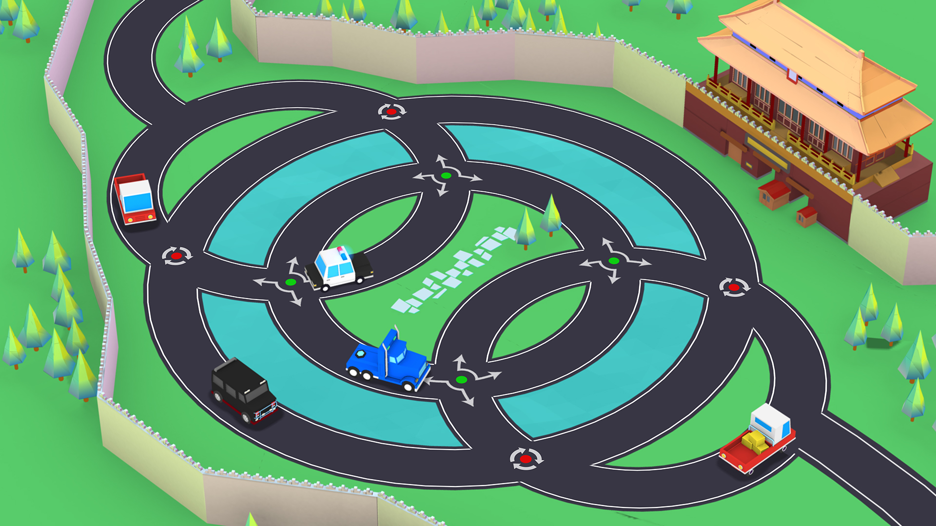 Car Puzzle: Round Ways screenshot 8