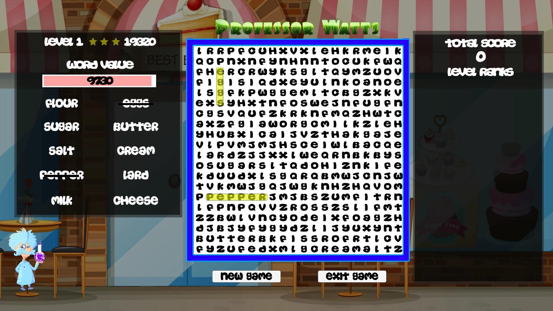 Professor Watts Word Search: Yummy Foods screenshot 3