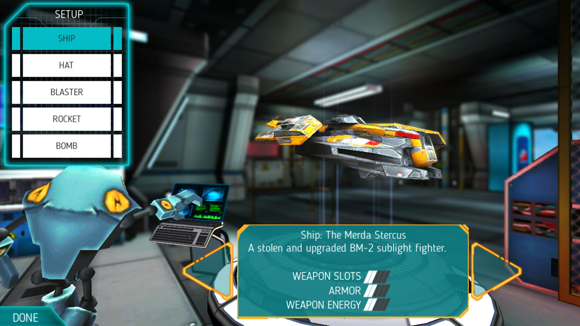 Explodey - Sci-fi Side Scroller w/ 'splosions screenshot 1