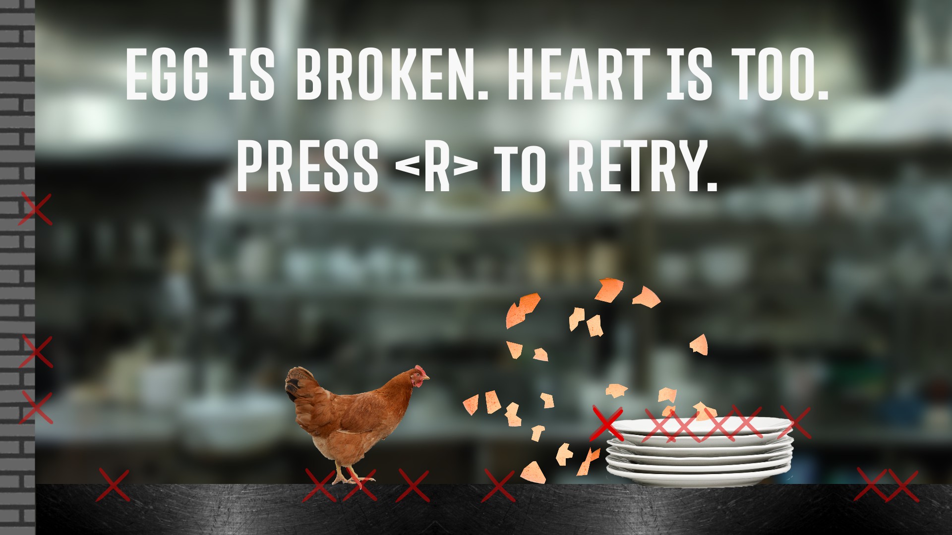 egg is broken. heart is too. screenshot 1