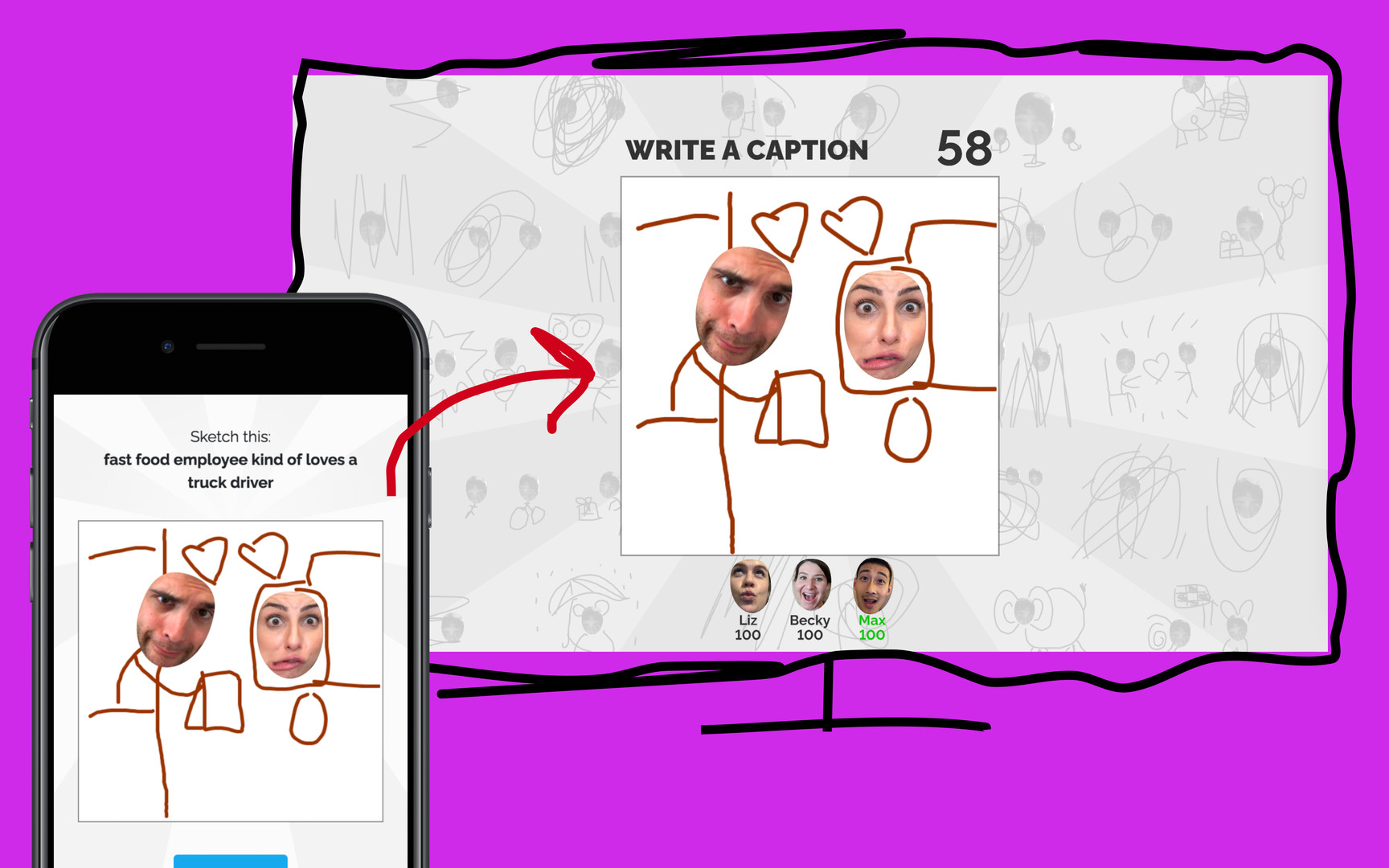 Selfie Games [TV]: A Multiplayer Couch Party Game screenshot 2