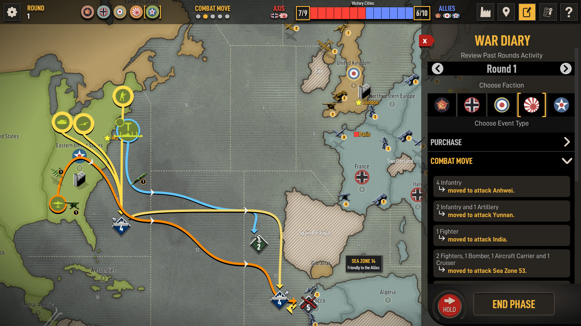Axis & Allies 1942 Online screenshot 13