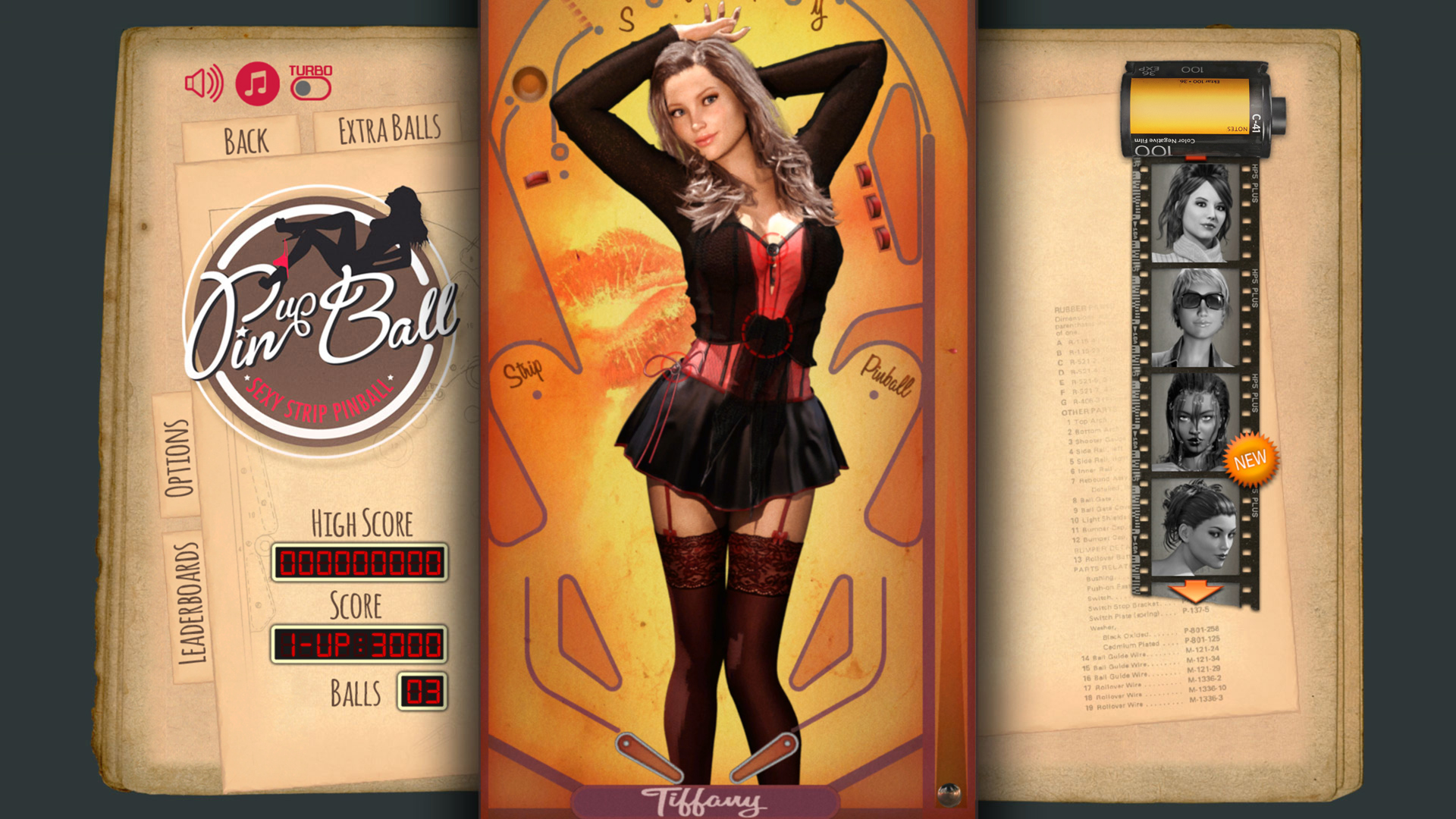 Pinup Ball - Sexy Strip Pinball screenshot 1