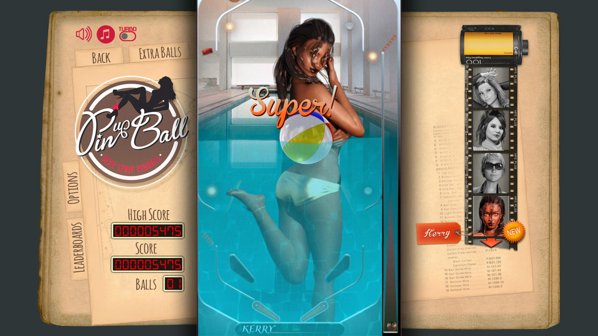 Pinup Ball - Sexy Strip Pinball screenshot 2