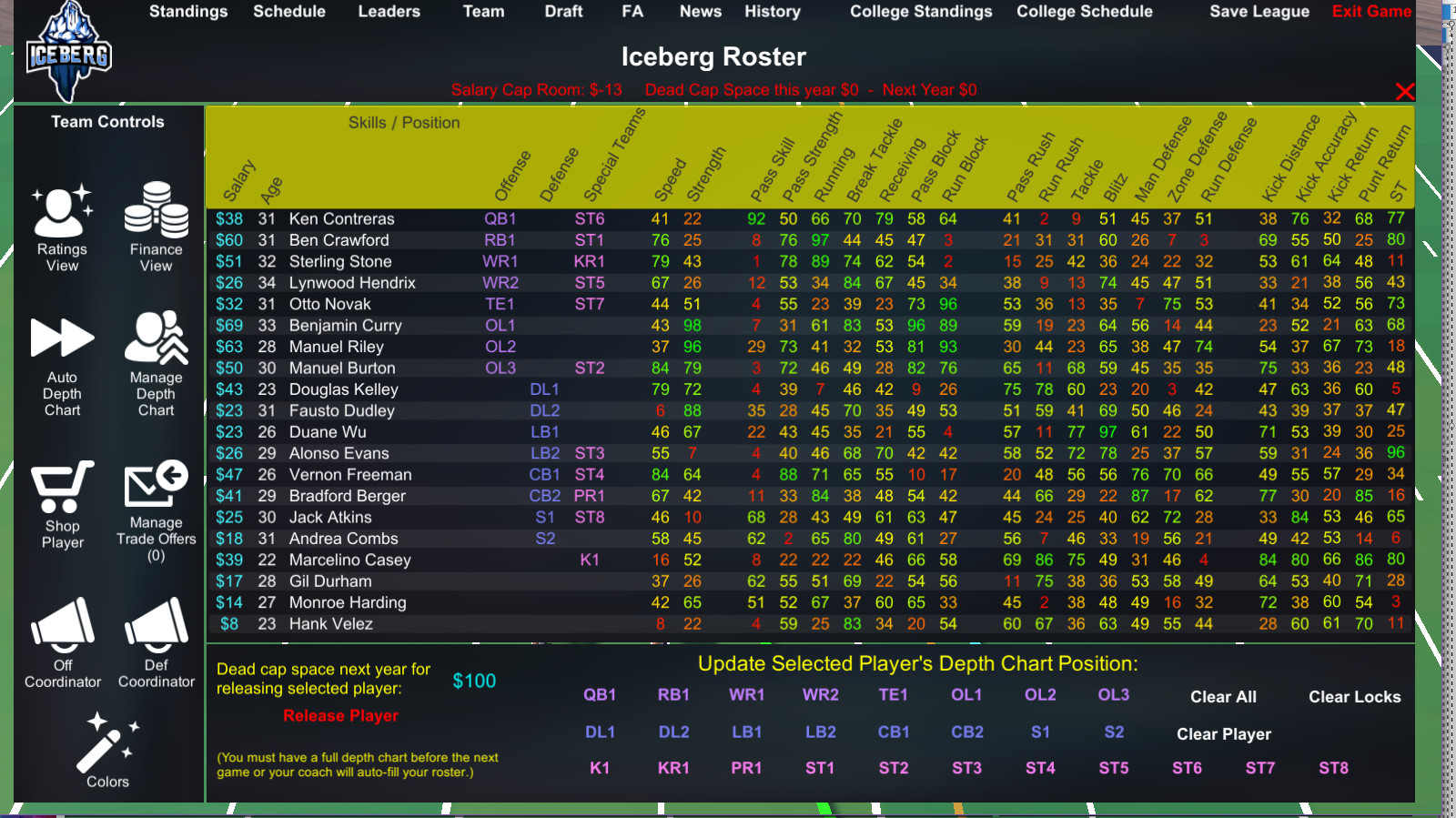 Desktop Dynasties: Pro Football screenshot 1