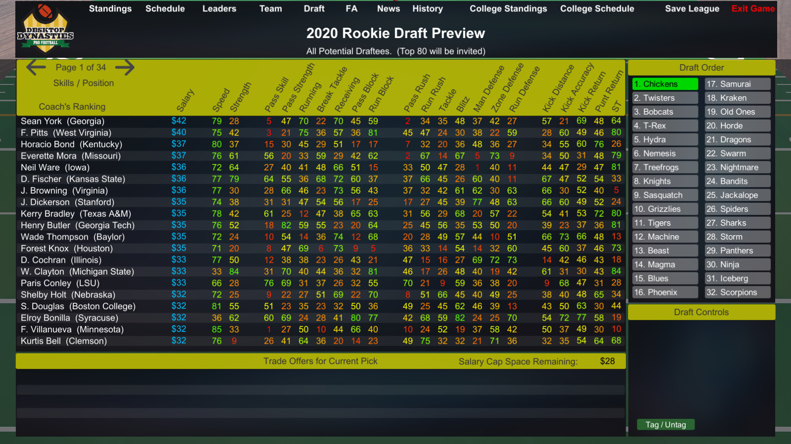 Desktop Dynasties: Pro Football screenshot 6