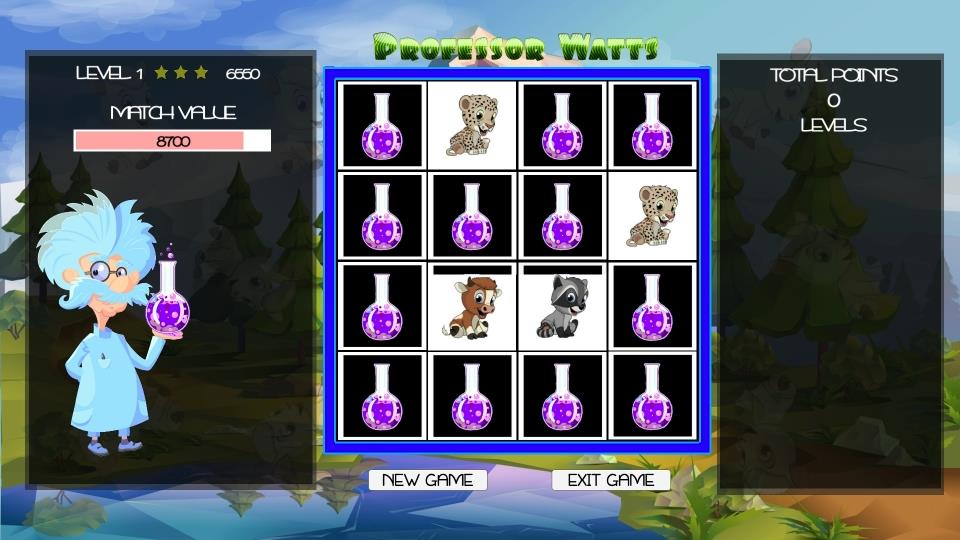 Professor Watts Memory Match: Cute Animals screenshot 4