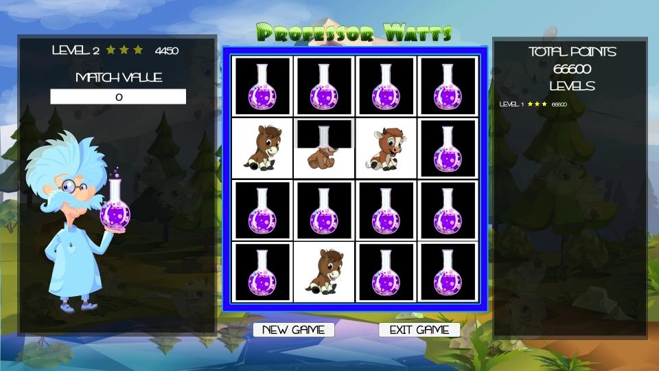 Professor Watts Memory Match: Cute Animals screenshot 2
