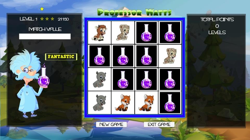 Professor Watts Memory Match: Cute Animals screenshot 5