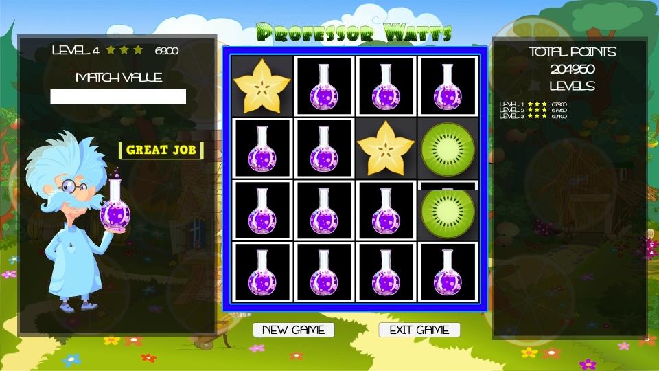 Professor Watts Memory Match: Fresh Fruit screenshot 5