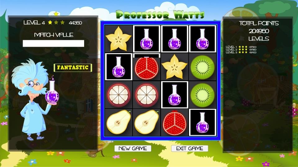 Professor Watts Memory Match: Fresh Fruit screenshot 2