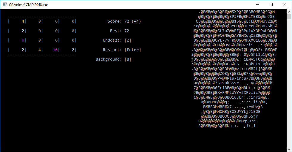 CMD 2048 screenshot 4