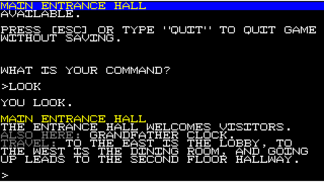 Ozapell Mystery Text Adventure screenshot 1