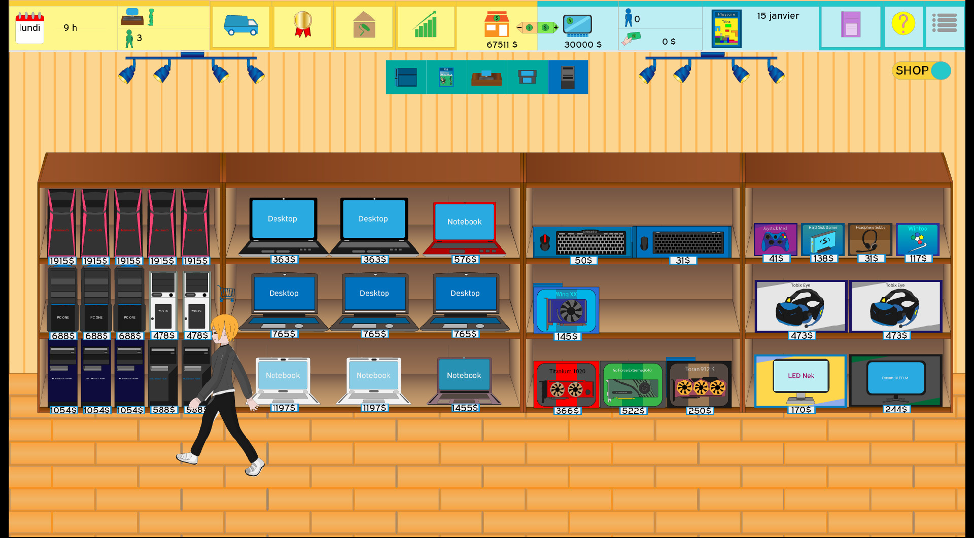 Shop Manager : Video Game Tycoon screenshot 2