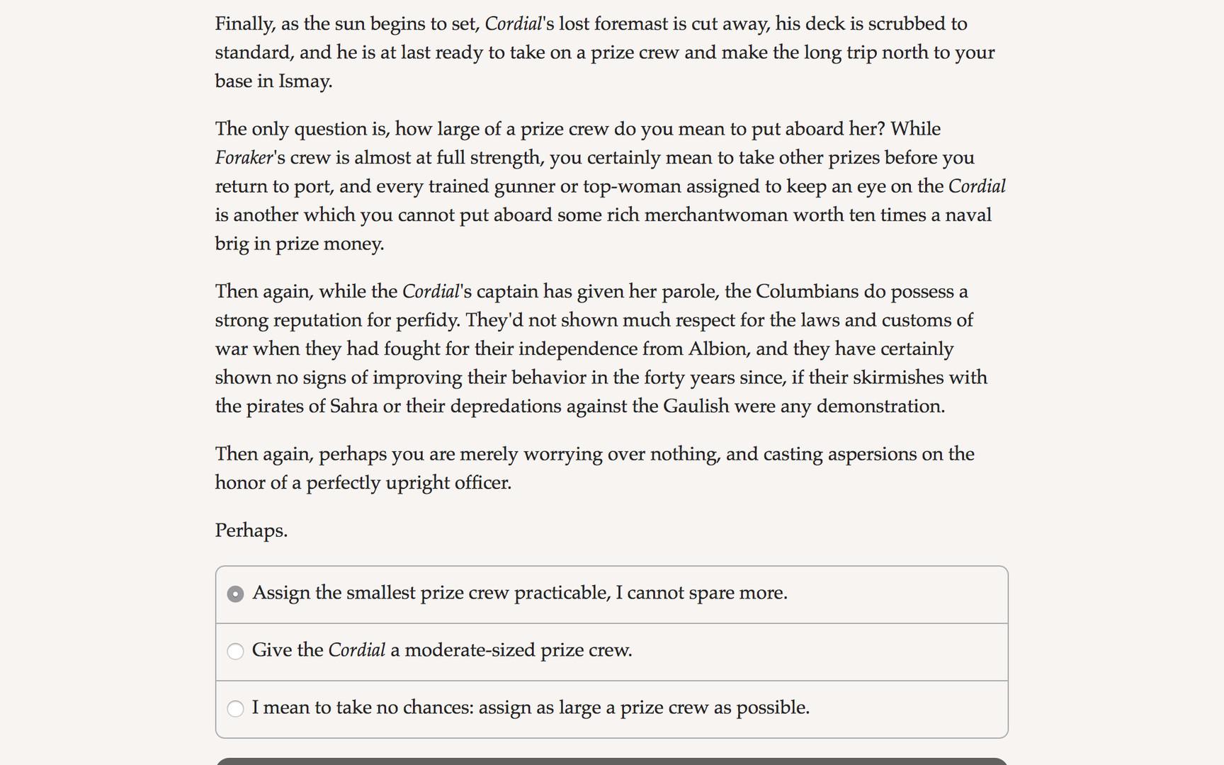 Choice of Broadsides: HMS Foraker screenshot 3