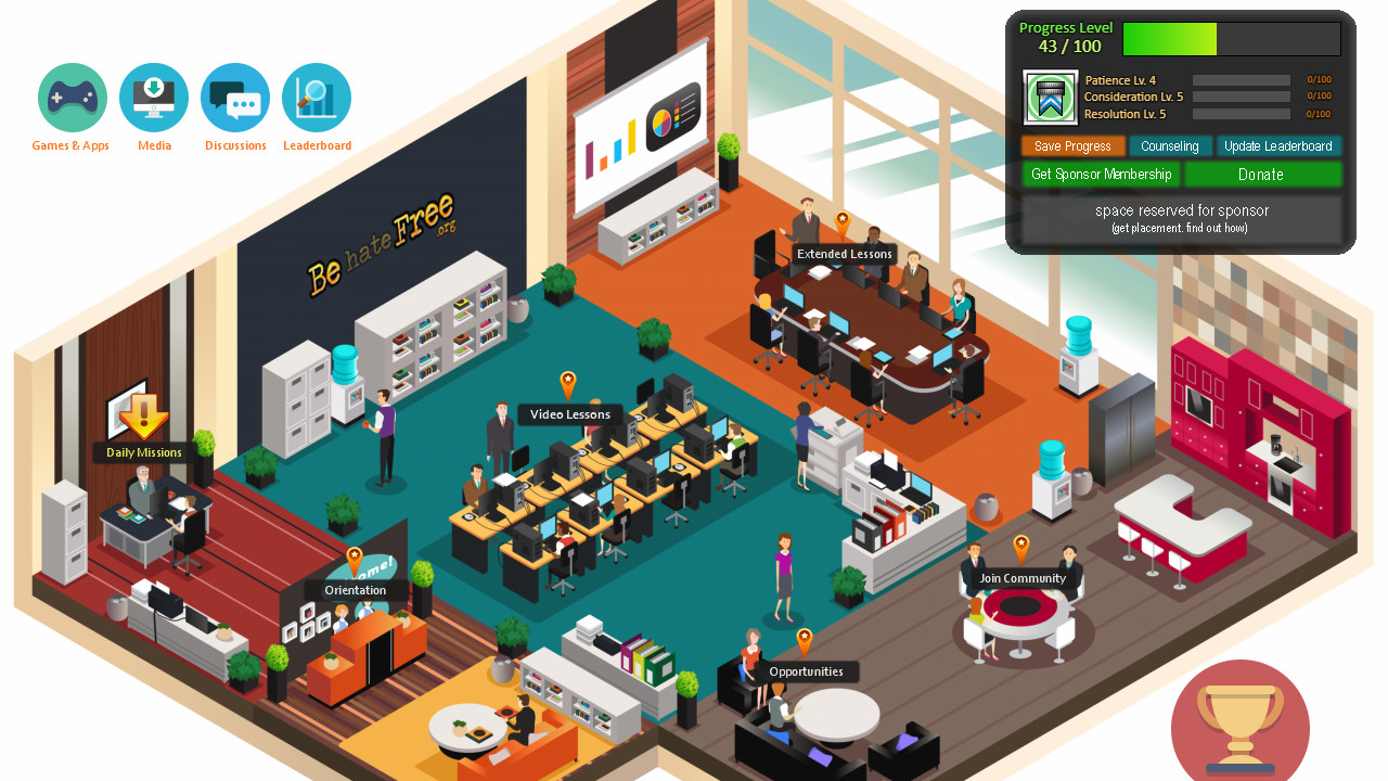 Be hate Free: Interactive screenshot 1