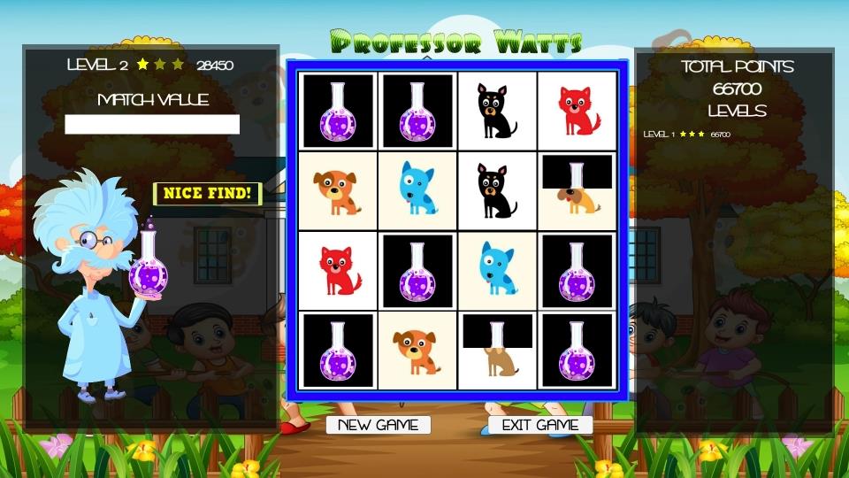 Professor Watts Memory Match: Puppies screenshot 4