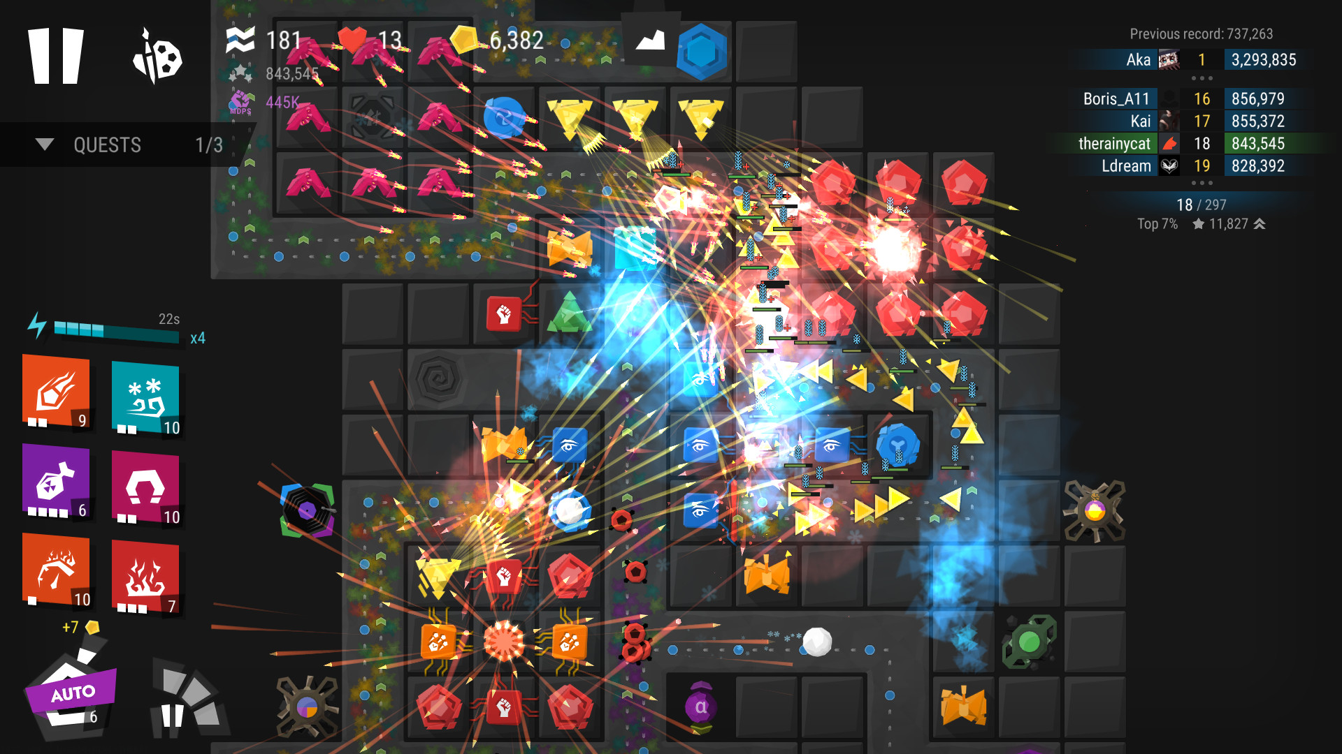 Infinitode 2 - Infinite Tower Defense screenshot 2