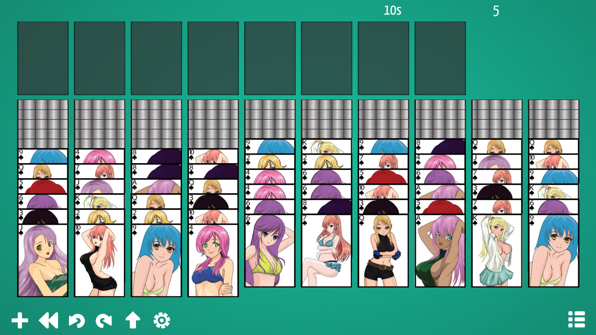 Anime Babes: Solitaire screenshot 4