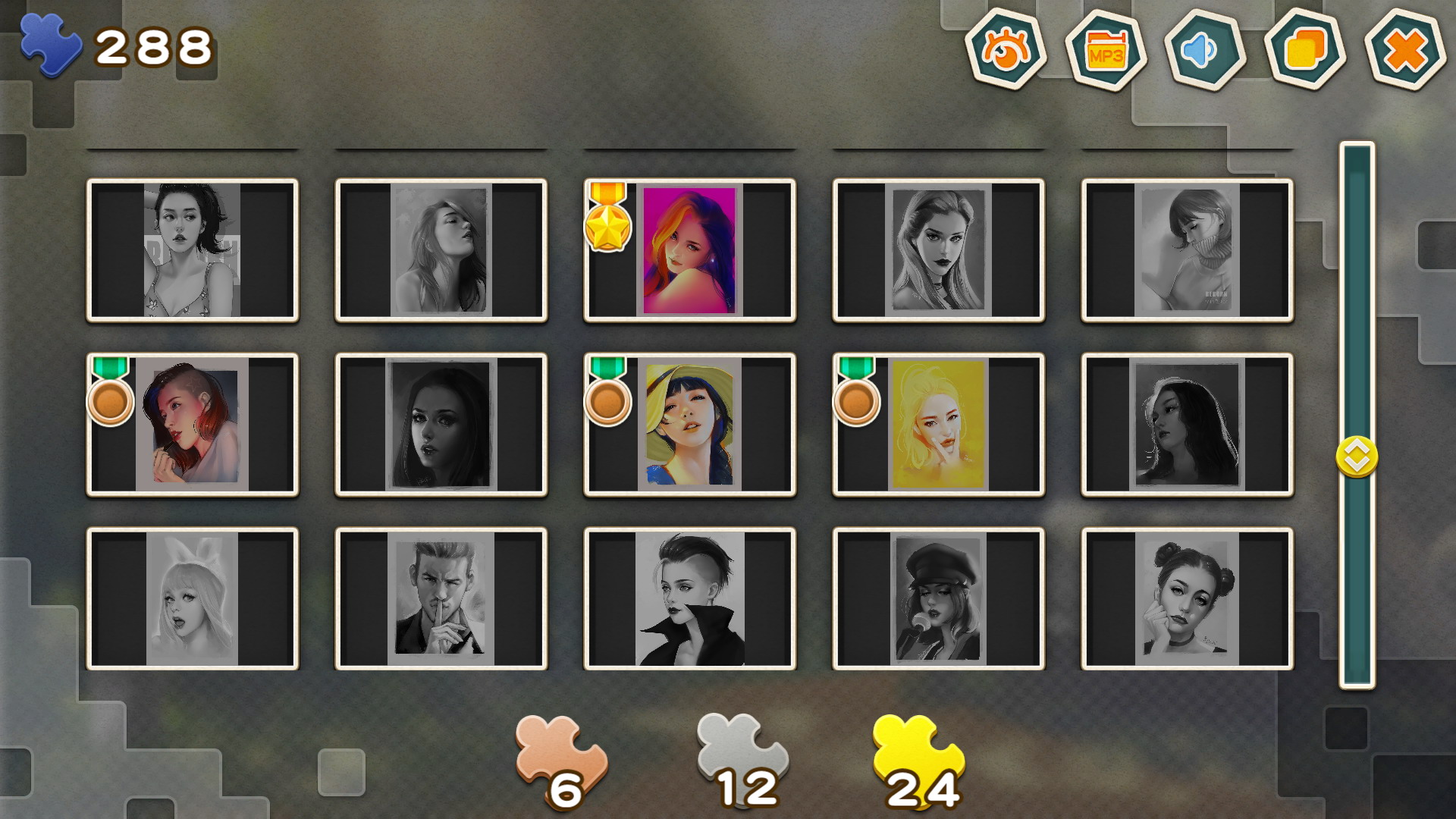 Pleasure Puzzle:Portrait 趣拼拼:肖像画 screenshot 4