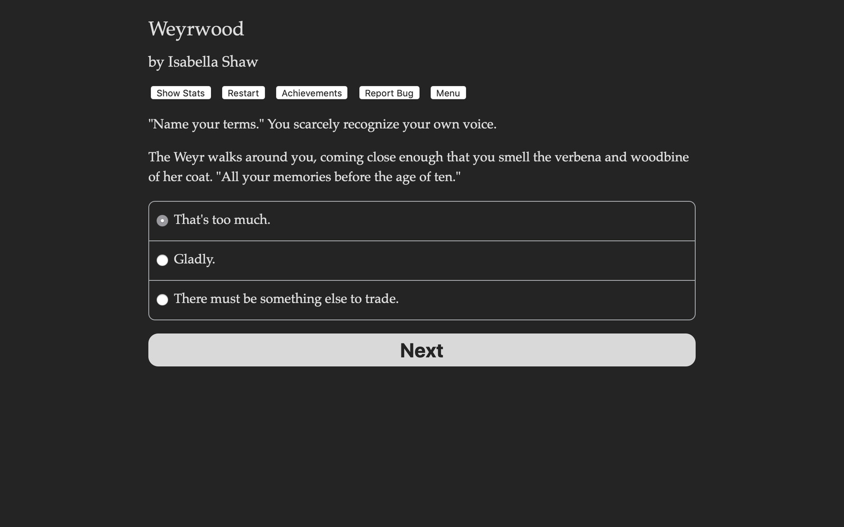 Weyrwood screenshot 2