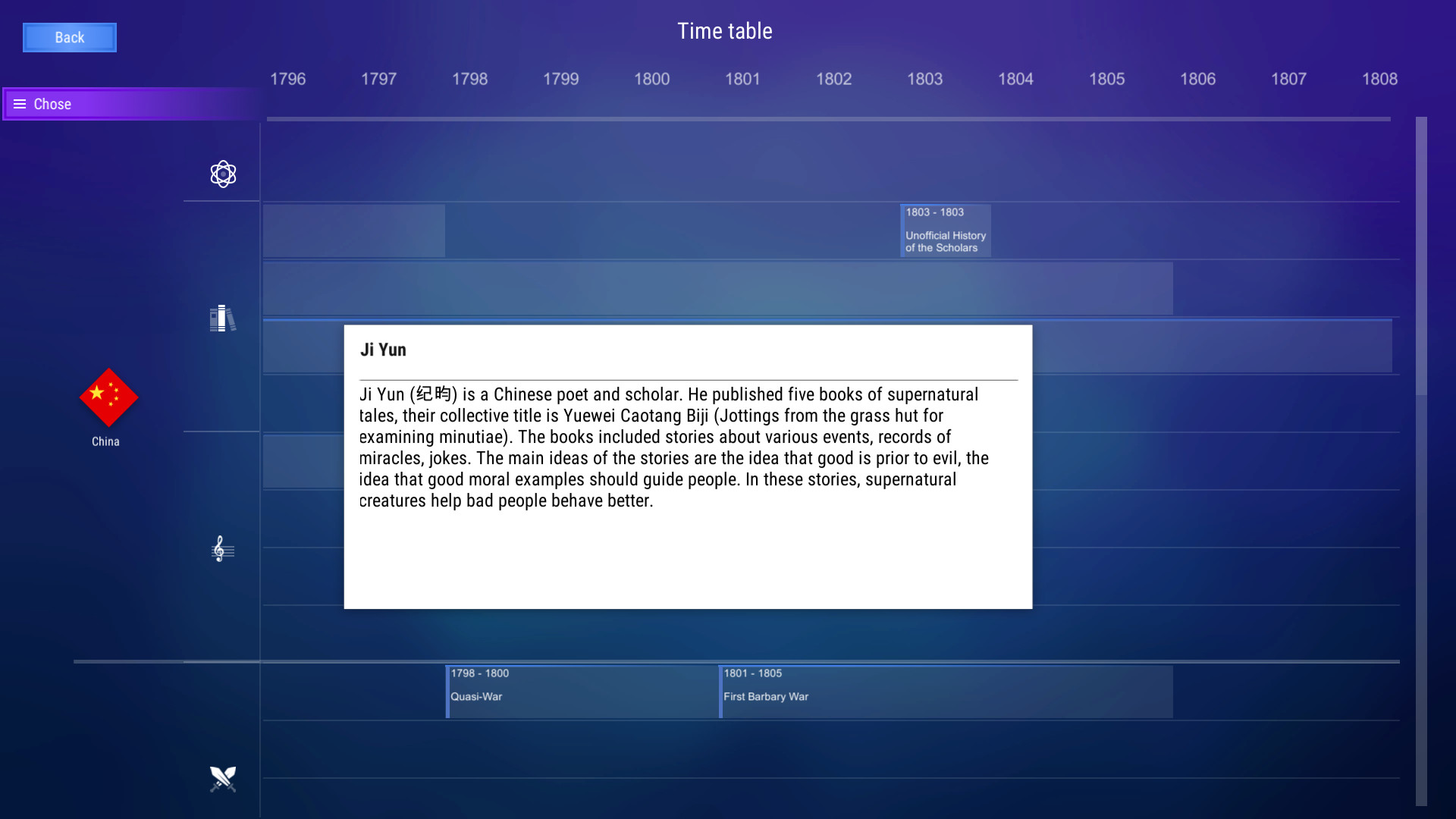 History Table: Lore & Quiz screenshot 2