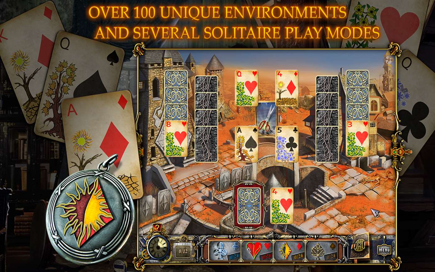Solitaire Mystery: Four Seasons screenshot 1