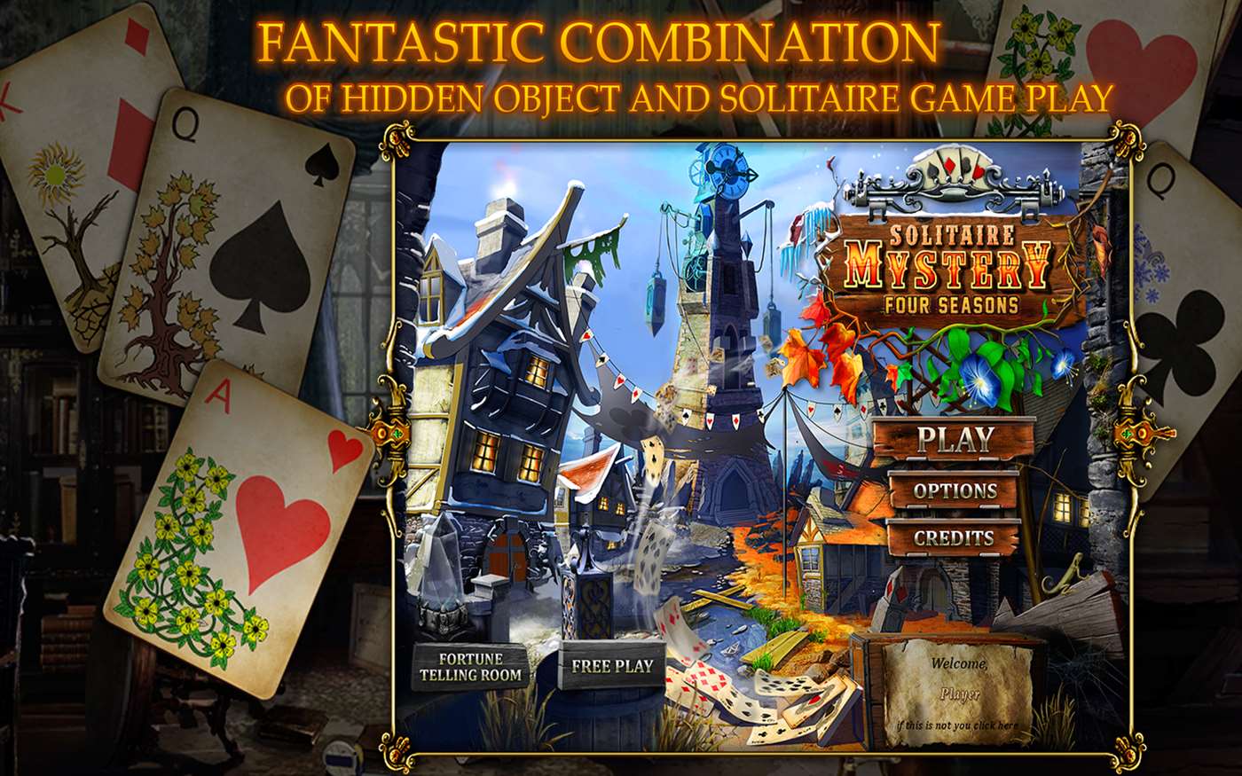 Solitaire Mystery: Four Seasons screenshot 2