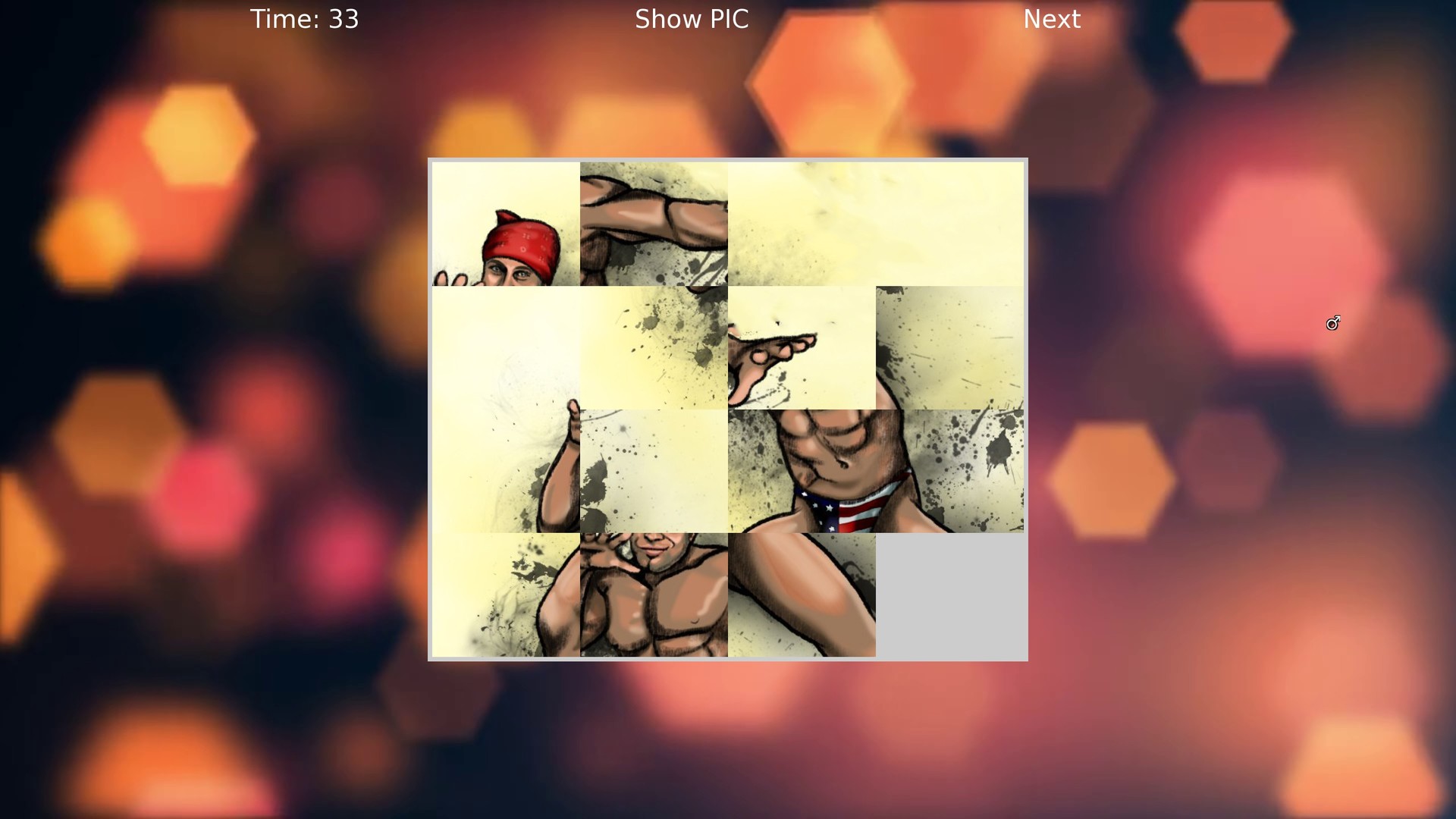 GACHIMUCHI M♂NLY PUZZLE screenshot 4