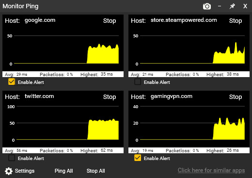 Sticky Apps :: Monitor Ping screenshot 2