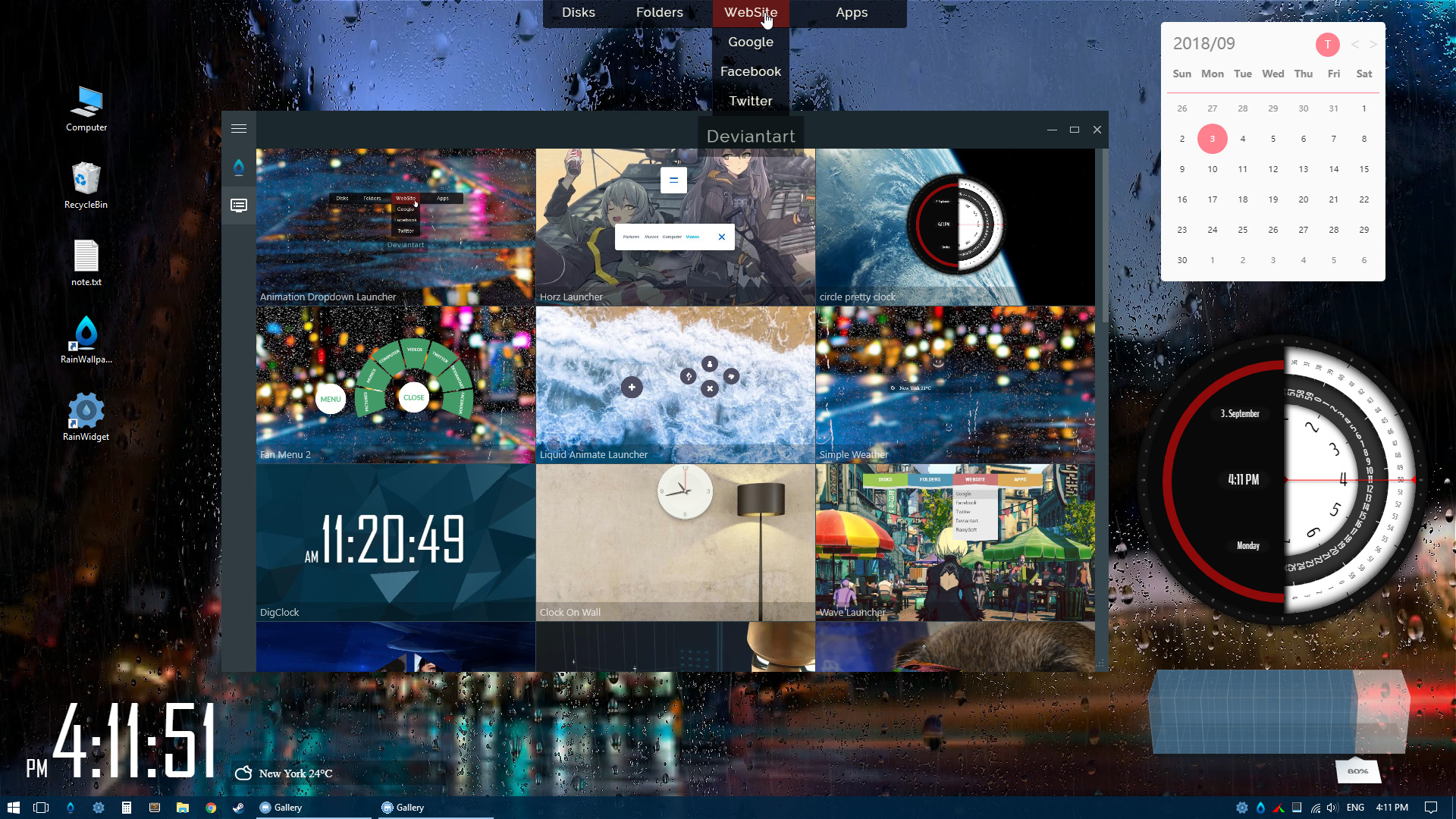 RainWidget screenshot 1