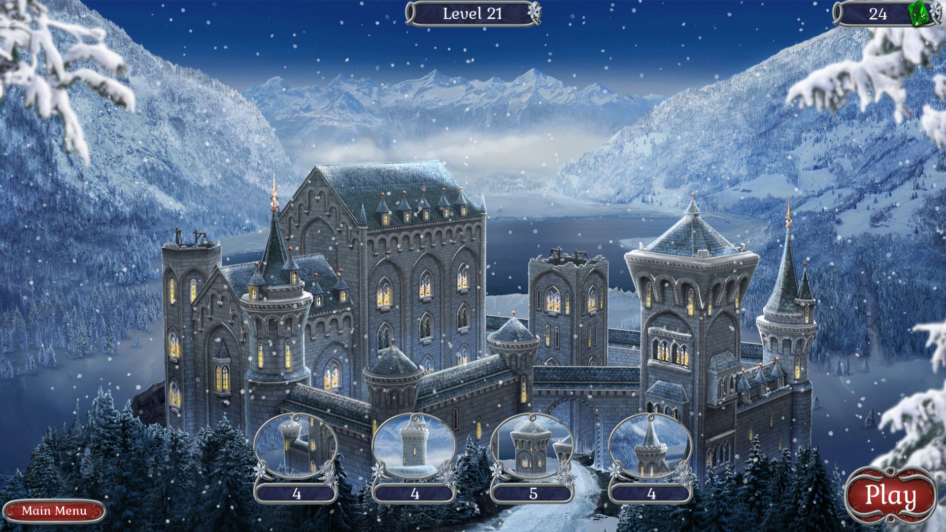 Jewel Match Solitaire Winterscapes screenshot 7