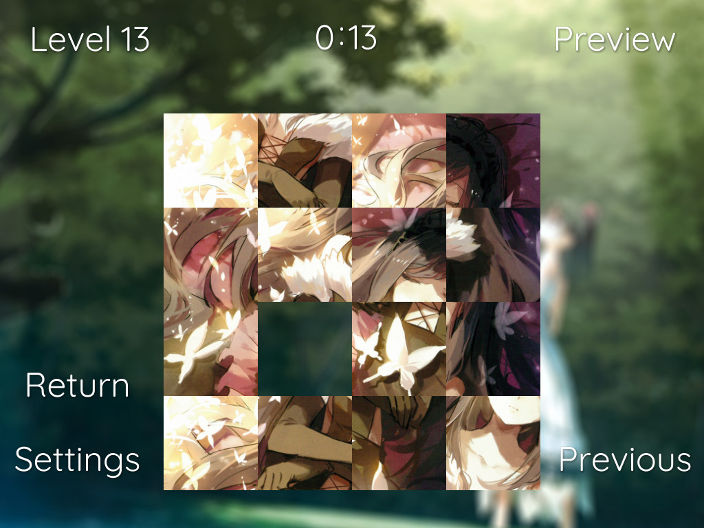 Anime Girl Slide Puzzle screenshot 3