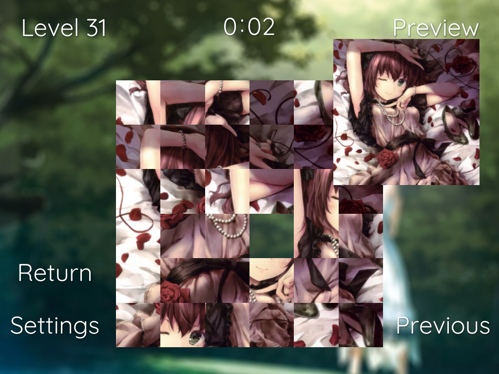 Anime Girl Slide Puzzle screenshot 4