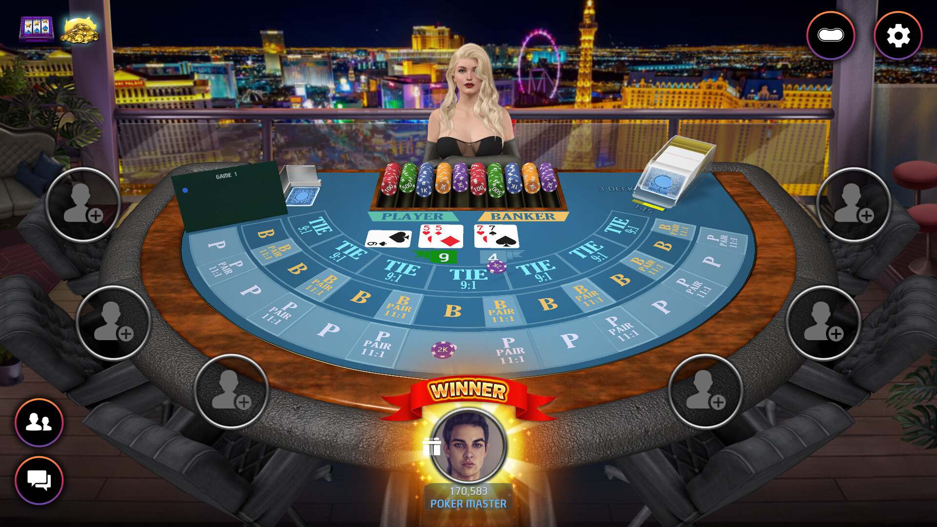Poker Master - Texas Hold'em, Roulette, Blackjack, Baccarat, Omaha, Slots, Teen Patti, Mahjong, Landlord, Showhand, Bullfighting, Chinese poker screenshot 2